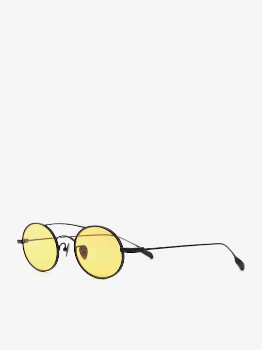 Projekt Produkt Men's Sunglasses with Black Metal Frame and Black Lens 476440