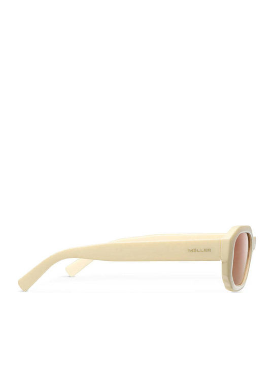 Meller Kessie Unisex Sunglasses With Beige Horn-Rimmed Frame And Polarized Lens KES3-ICEGBROWN