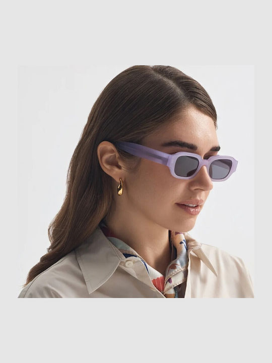 Faos Mykonos Damen Sonnenbrille mit Lila Kunststoff Gestell und Lila Linse 474361
