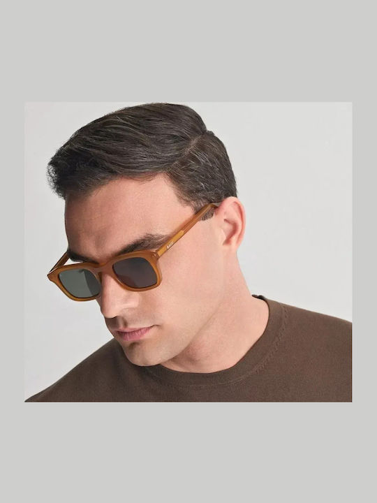 Faos Santorini Herren Sonnenbrille mit Braun Kunststoff Gestell und Braun Linse 474307