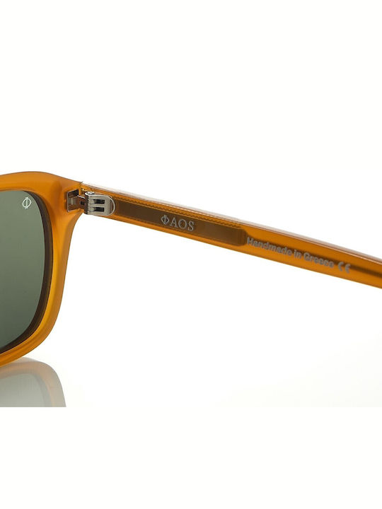 Faos Santorini Herren Sonnenbrille mit Braun Kunststoff Gestell und Braun Linse 474307