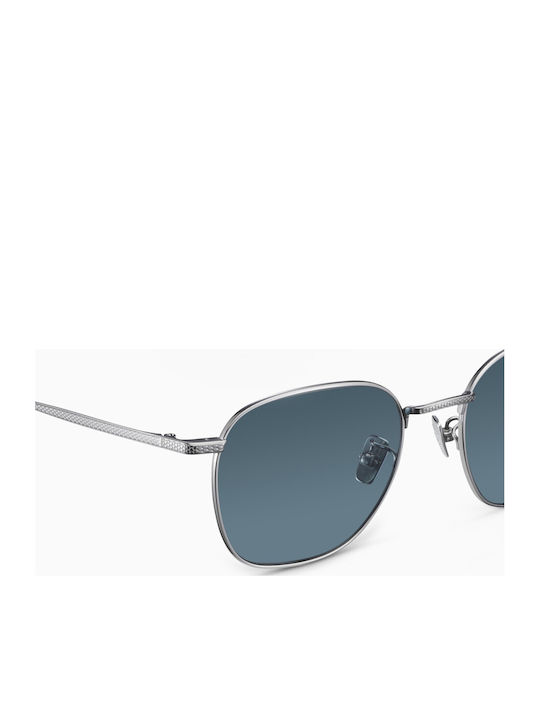 Etnia Barcelona Regencos Men's Sunglasses with Silver Metal Frame and Silver Polarized Mirror Lens 469187
