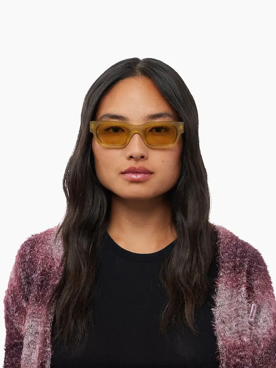 Akila Verve Men's Sunglasses with Yellow Frame and Transparent Lens 424853