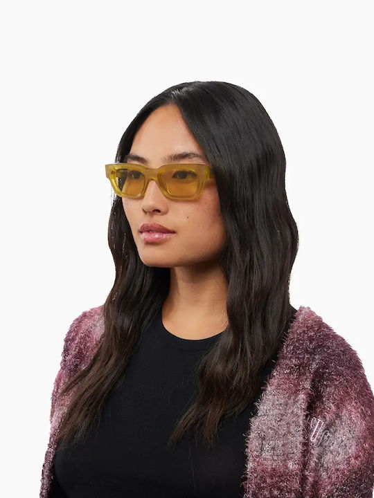Akila Verve Men's Sunglasses with Yellow Frame and Transparent Lens 424853