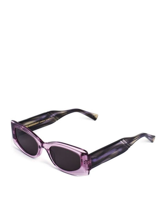 Zeus & Dione Women's Sunglasses with Pink Frame and Transparent Lenses OPHELIA C2