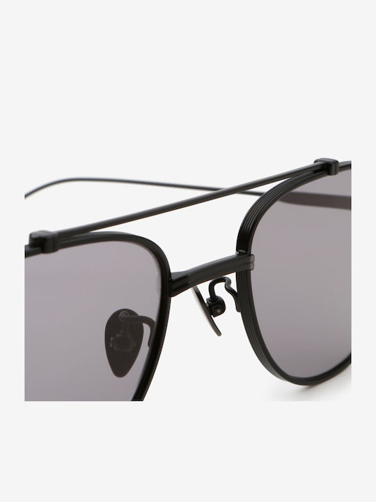 Projekt Produkt Unisex Sunglasses with Black Metal Frame and Gray Lens 476454
