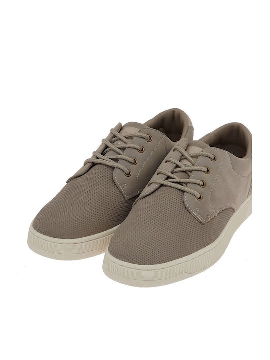 Leather Men's Casual Shoes Beige