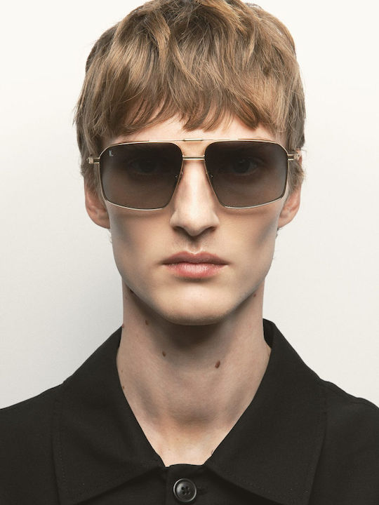 Kaleos 003 Men's Sunglasses with Gold Metallic Frame and Gradient Lens DONNELLY 3