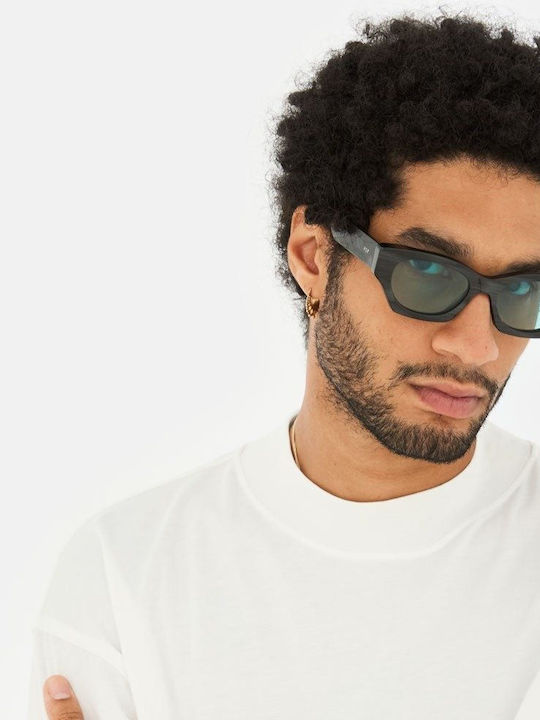 Retrosuperfuture Sunglasses Μαύρα with Acetate Frame & Black Lens