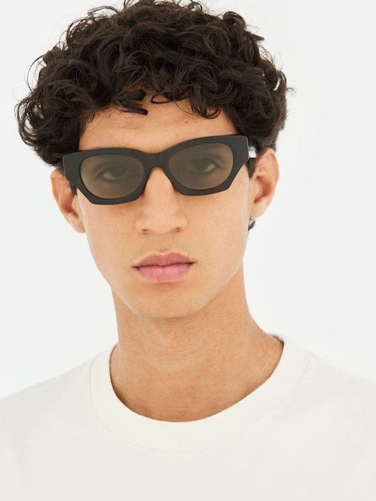 Retrosuperfuture Sunglasses Brown with Horn-Rimmed Frame