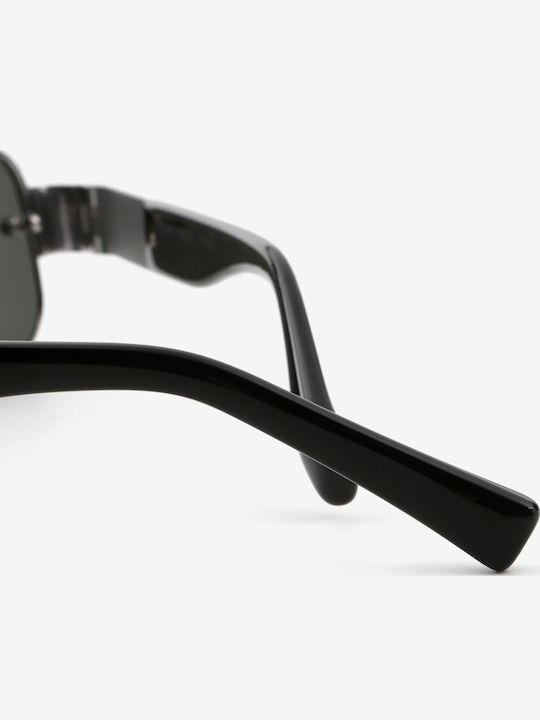 Projekt Produkt Men's Sunglasses with Silver Metal Frame and Silver Mirror Lens 476424