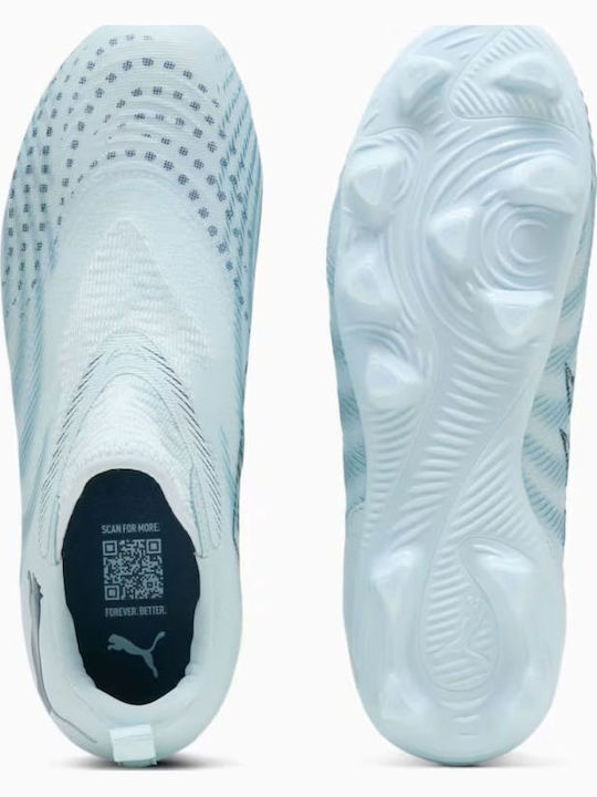 Future 9 Match FG/AG Ghete De Fotbal Pentru Copii Cu Crampoane Albastru Deschis