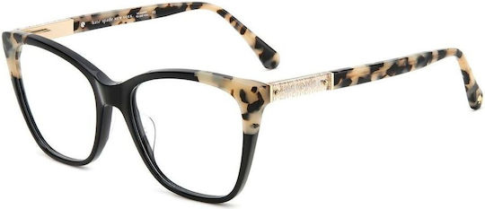 Kate Spade Rame Ochelari Pentru Femei Acetat Structură Scheletică Fluture Neagră CLIOG807F317