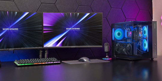 Mars Gaming MC-INFINIOLITE Gaming Midi Tower Κουτί Υπολογιστή με Πλαϊνό Παράθυρο Μαύρο
