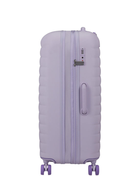 American Tourister Neovibe Large Hard Fresh Lilac Suitcase With 4 Wheels Height 77cm