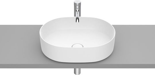 Roca Inspira Επικαθήμενος Νιπτήρας Πορσελάνης 50x37x14cm Matt White Roca Inspira Επικαθήμενος Νιπτήρας Πορσελάνης 50x37x14cm Matt White