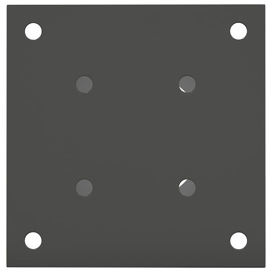 vidaXL Post Support for Garden Fence Made of Metal 15x15x15cm 4 Pieces