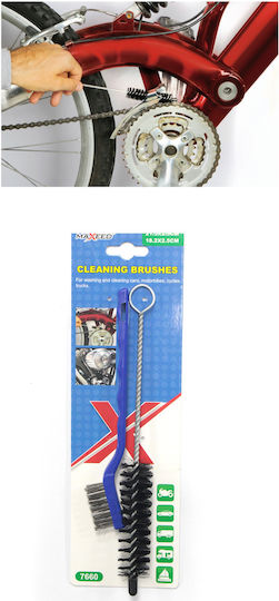 Steel Bristle Brushes & Plastic Handle 2 Pieces Durable Set Mechanical Tasks