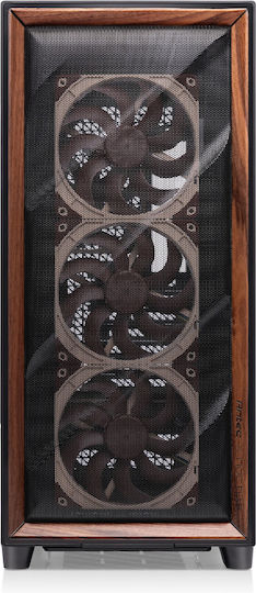 Antec Flux Pro Gaming Vollständiges Turm Computergehäuse mit Seitenfenster Noctua Edition Schwarz/Wood