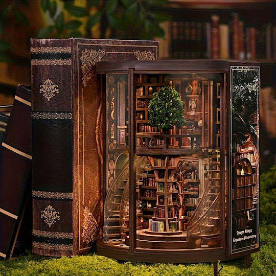 Căsuță Miniaturală Book Nook Cerc Cărți Vechi
