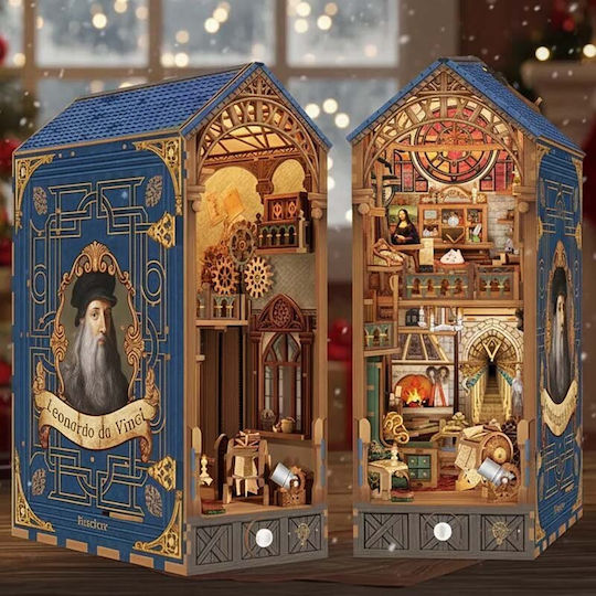Miniature Book Nook House Leonardo Da Vinci