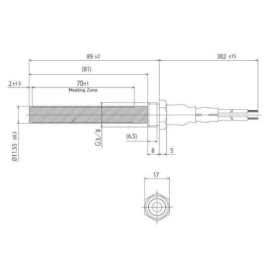 Керамична Отоплителна Устойчивост За Пелетна Печка Дължина 94мм 300w La Nordica Ecoteck Karmek One Ravelli X2