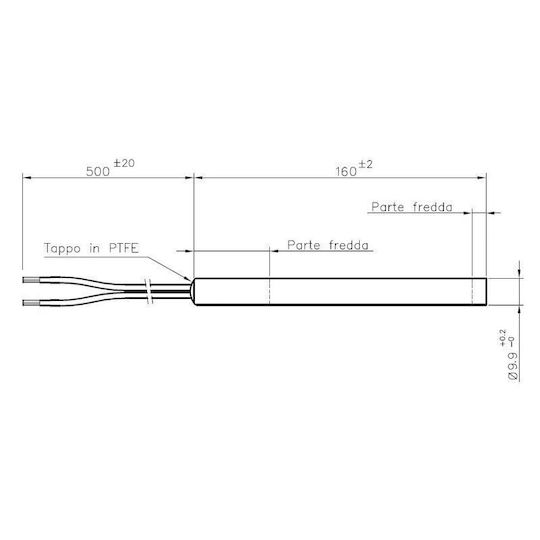 Отоплителна Устойчивост За Пелетна Печка Ecoteck Italcalor La Nordica Ravelli Sicalor Дължина 160mm 300w X3