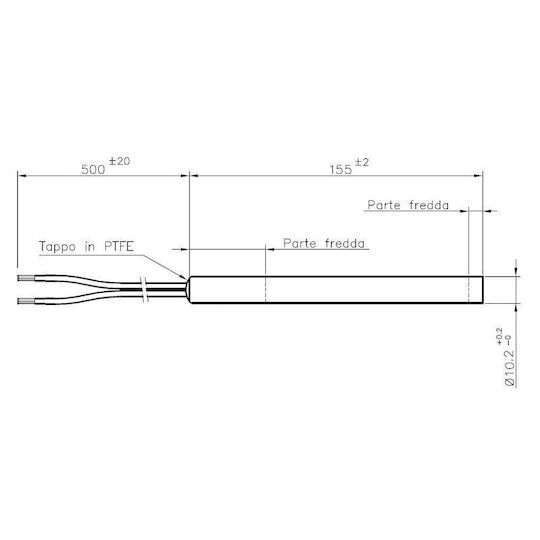 Отоплителна Устойчивост За Пелетна Печка La Nordica Дължина 155mm 300w La Nordica X3