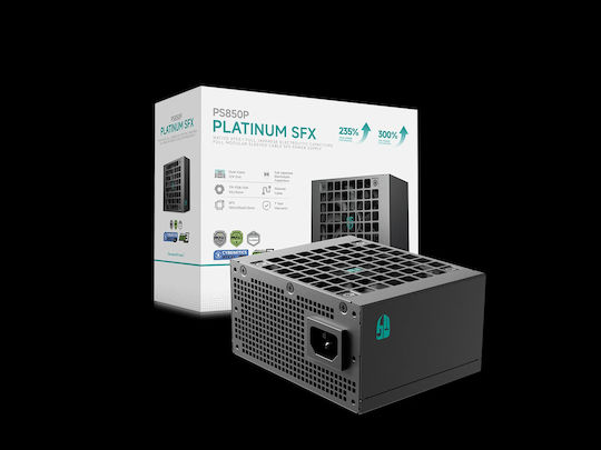 Deepcool SFX 3.1 850W Schwarzes Netzteil für Computer Vollständig modulare 80 Plus Platin
