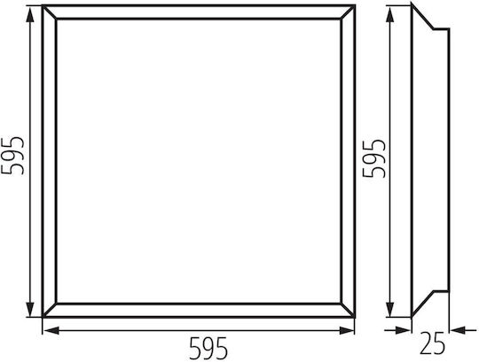 Kanlux LED-Panels 38W Mit Natürliches Weiß Licht 4000K