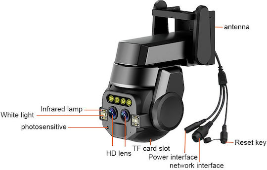 CM-Q820EM IP Surveillance Camera Wi-Fi Full HD+ 6MP Waterproof