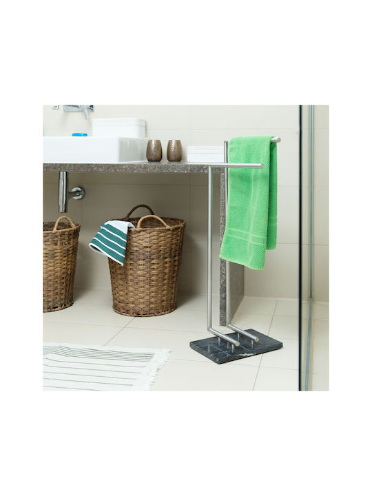 Relaxdays Relaxdays Badezimmerhaken & -halter 84x34cm Schwarze