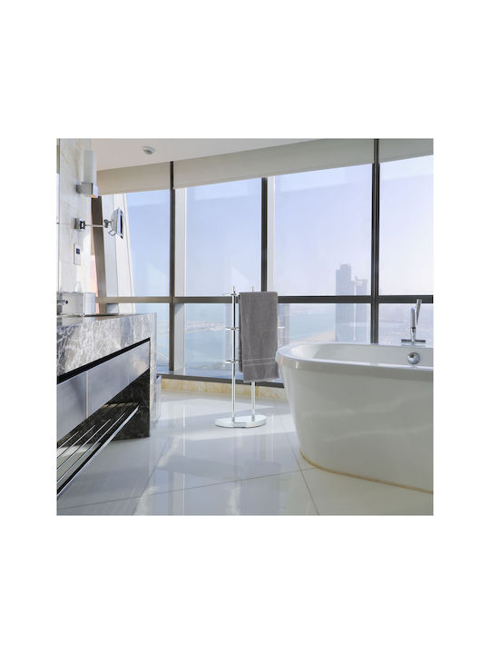 Relaxdays Relaxdays Badezimmerhaken 83x40cm Silber