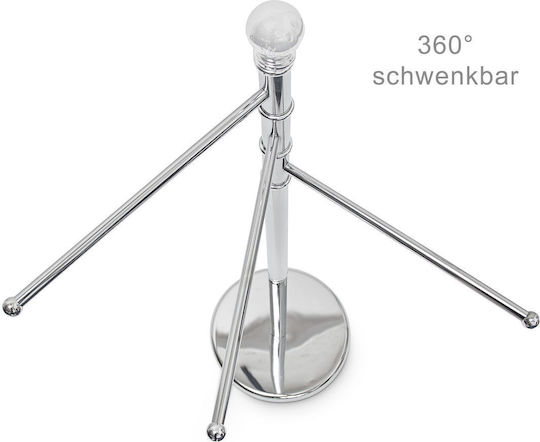 Relaxdays Relaxdays Badezimmerhaken 95x29cm Silber