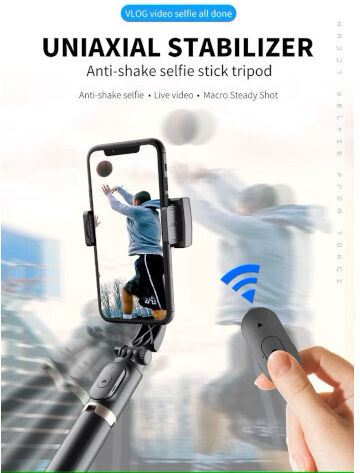 Q8 Phone Gimbal with 2 Operating Hours Black