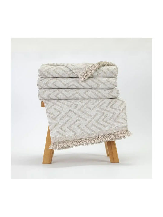 Borea Nama Three-Seater Sofa Throw 180x300cm Beige