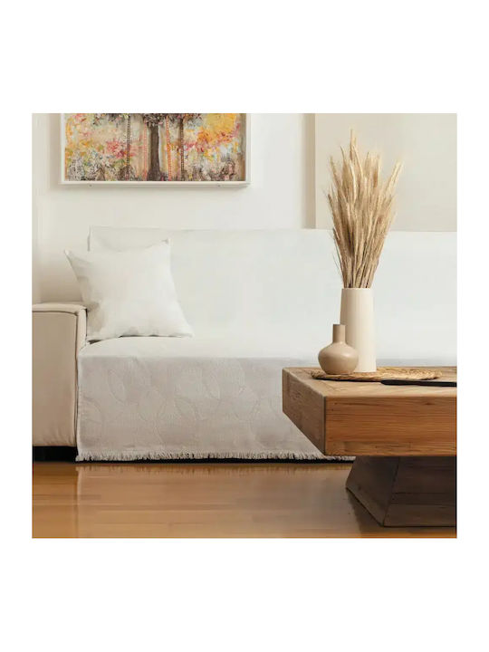 Borea 0 X Decken & Couchdecken Zweisitzer-Sofa Überwurf 180x250cm Ecru