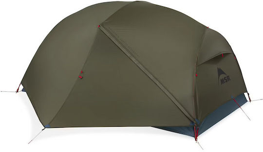 MSR Camping Tent Igloo Mountaineering Green with Double Cloth 4 Seasons for 2 People Waterproof 3000mm 224x264x102cm