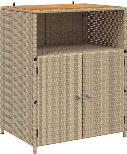 Cabinet Storage Solid Wood L70xW50xH87cm