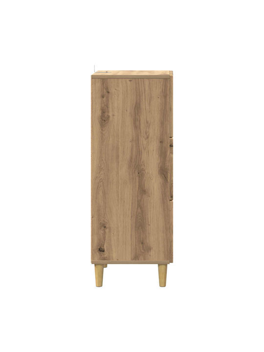 Wooden Storage Drawers with 3 Drawers L33xW34.5xH90cm
