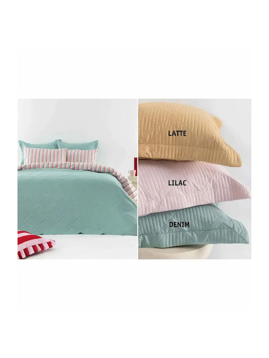 Palamaiki Sam Σετ Κουβερλί Μονό Microfiber Latte 160x240cm 2τμχ
