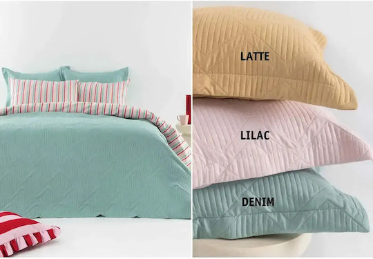 Palamaiki Sam Σετ Κουβερλί Μονό Microfiber Denim 160x240cm 2τμχ