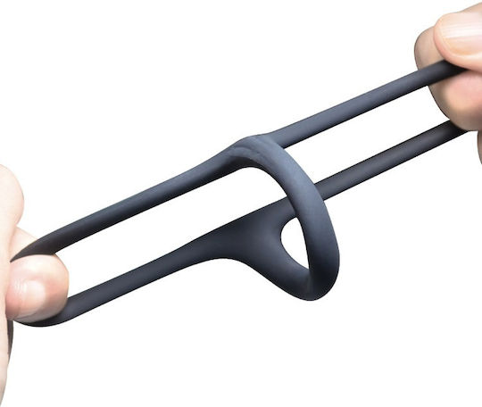 Aph Hard Splitter Silicone Ring Type Δαχτυλίδι Πέους Μαύρο Σιλικόνης By2004