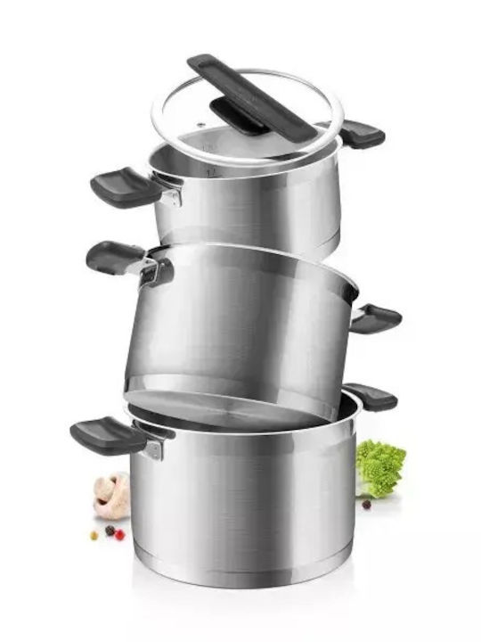 Tescoma Royalty Line Töpfe Set aus Rostfreiem Stahl 3 Teile