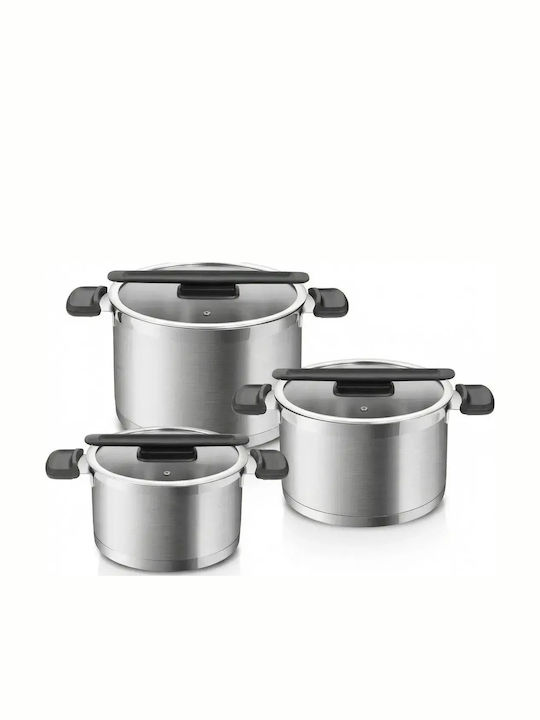 Tescoma Royalty Line Töpfe Set aus Rostfreiem Stahl 3 Teile