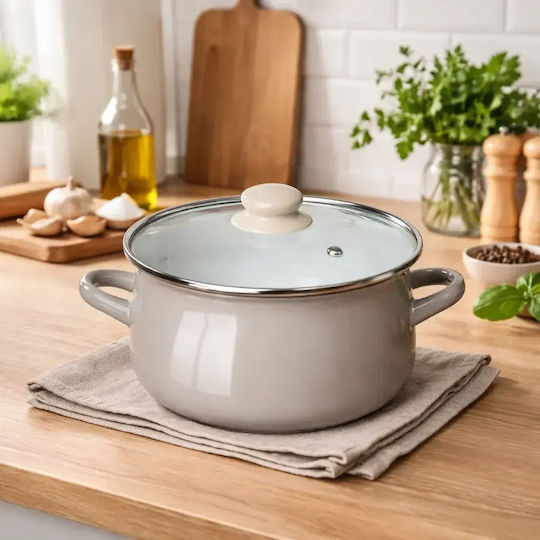 Altom Enamel Σετ Κατσαρόλες με Εμαγιέ Επίστρωση 4τμχ
