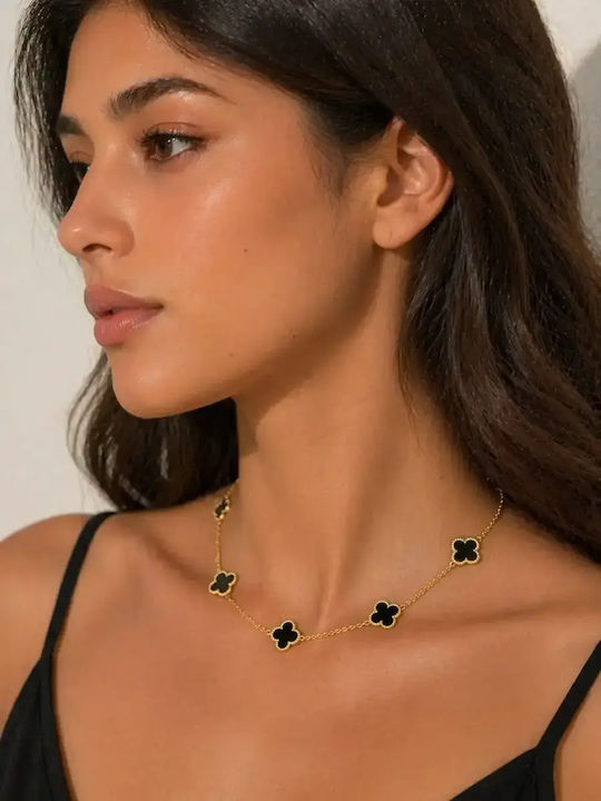 Kinzi Necklace Made Of Black Steel