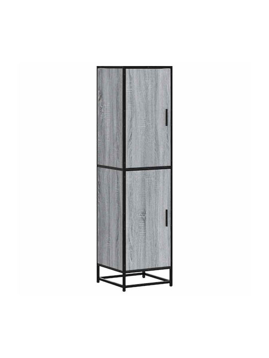 Cabinet Storage Made of Metal & Wood L35.5xW35xH139cm