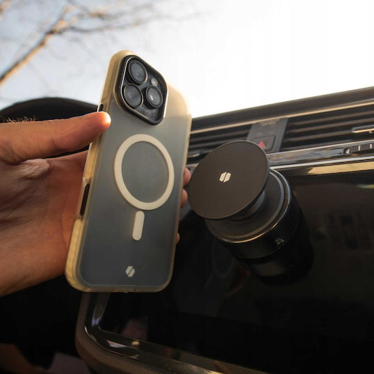 Βάση Κινητών Αυτοκινήτου Spacecase Magauto S4 Βεντούζα & Magsafe Παρμπρίζ Λείες Επιφάνειες Black 5905719133047