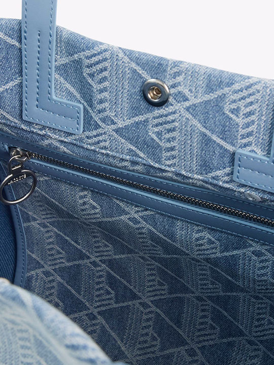 Damentasche Shopper Schulter Hellblau